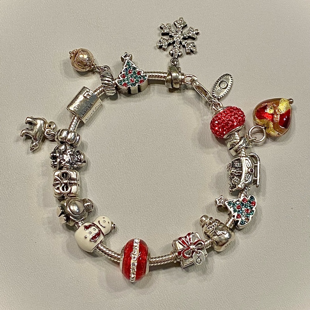 Re-List: Holiday Pandora Bracelet with Charms